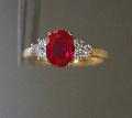 Ruby And Diamond Engagement Ring